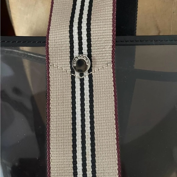 Burberry Authentic Beach Tote, gently used, traditional Burberry colors. - Picture 3 of 8